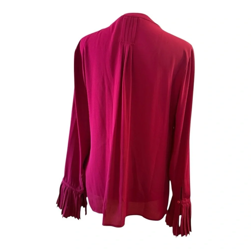 Active Seller! White House Black Market Burgundy Women's Office Interview top